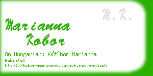 marianna kobor business card